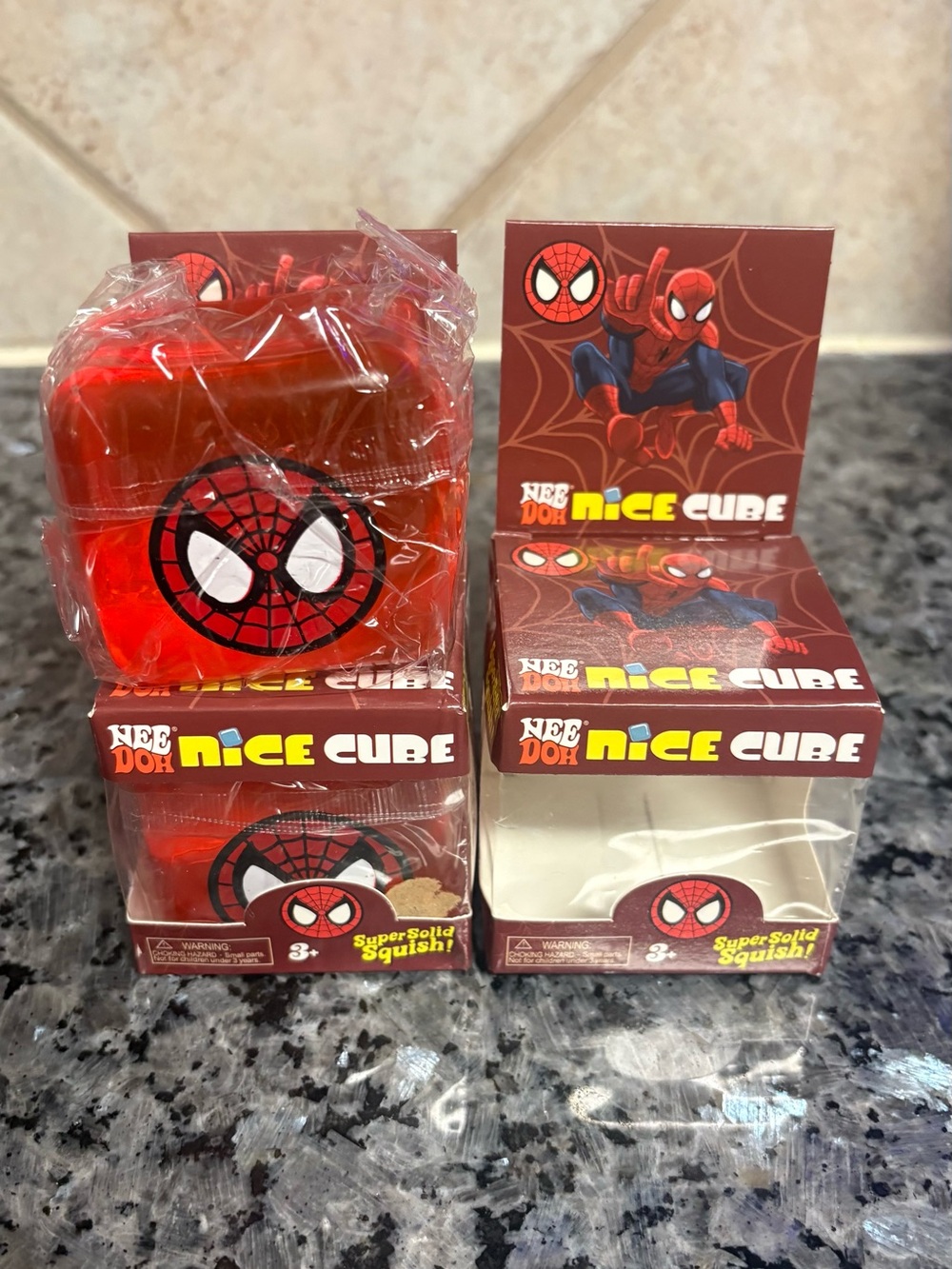 Spider-Man Nice Cube Squishy Toy -